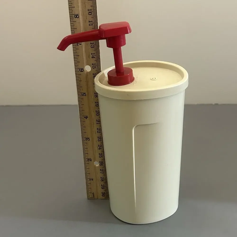 Vintage Tupperware Ketchup Container Dispenser Pump 640-24